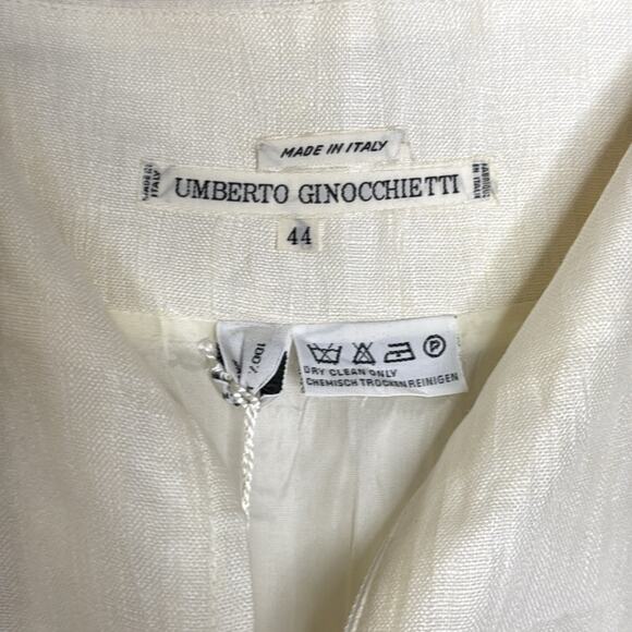 Vintage NWT Umberto Ginocchietti Women's White Pencil Skirt - Picture 4 of 6